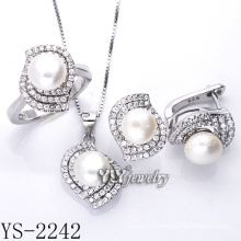 Factory Direct Sale Silver Jewelry Pearl Set 925 Silver (YS-2242)